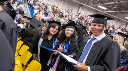 Fredonia students at commencement
