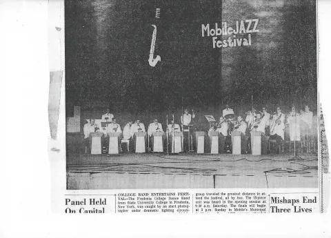 Fredonia Collegge Bid Band ---winners Mobile Jazz Festival