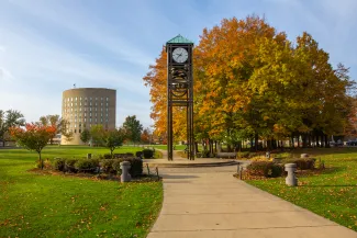 classic clocktower scene