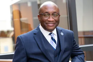 President Kolison smiling 